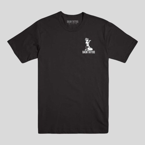 Alternative view of Balm Tattoo Logo T-Shirt - black white